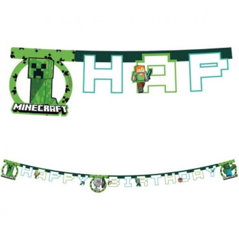 Ghirlanda di compleanno Minecraft - Decorazione per feste per bambini - Bellefete.ch - Svizzera