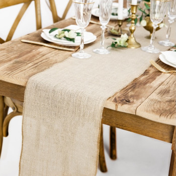 Chemin de table en Toile de Jute - Articles de fête - Suisse