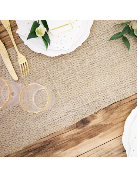 Runner da tavolo in iuta - Decorazione naturale per la tavola