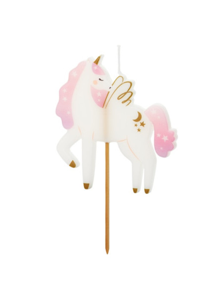 Candela di compleanno Unicorno - Decorazione per torta - Bellefete.ch - Svizzera