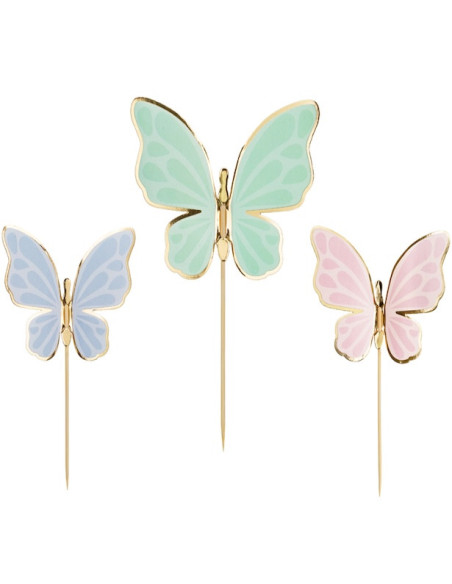 Cake Toppers Farfalle - Bellefete.ch - Svizzera - Decorazioni per torte Farfalle