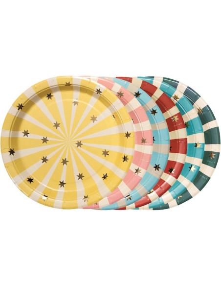 Piatti da dessert Cirque - Bellefete.ch - Svizzera - Decorazioni di compleanno Cirque