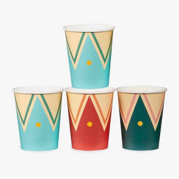 Gobelets de fête Cirque - Vaisselle jetable anniversaire enfant - Bellefete.ch