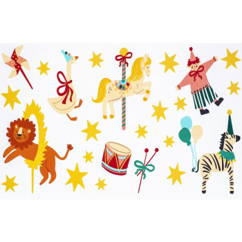 Zirkus temporäre Tattoos - Spiele und Geburtstagsgeschenke für Kinder - Bellefete.ch