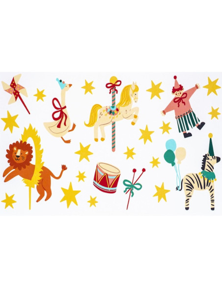Tatuaggi temporanei Circo - Giochi e regali di compleanno per bambini - Bellefete.ch