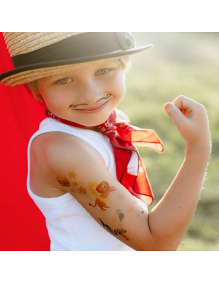 Tatuaggi temporanei a tema circo - Festa di compleanno per bambini