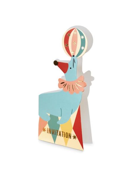 Zirkuseinladungen in Robbenform - Bellefete.ch - Schweiz - Geburtstagszirkus