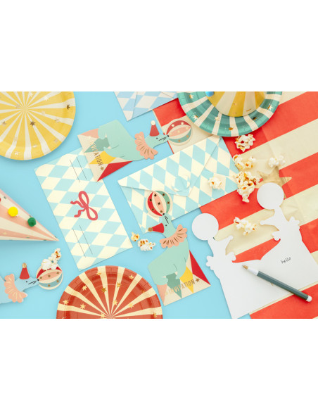 Invitations d'anniversaire Cirque en forme de Phoque