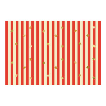 Tovaglia Circo a righe rosse - Decorazione festa bambini - Bellefete.ch - Svizzera