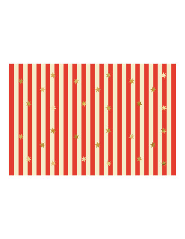 Nappe Cirque à rayures rouges - Décoration de fête enfants - Bellefete.ch - Suisse