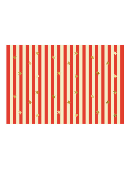 Nappe Cirque à rayures rouges - Décoration de fête enfants - Bellefete.ch - Suisse