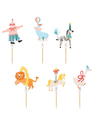 Décorations pour gâteaux Cirque - Articles de fête - Livraison en Suisse