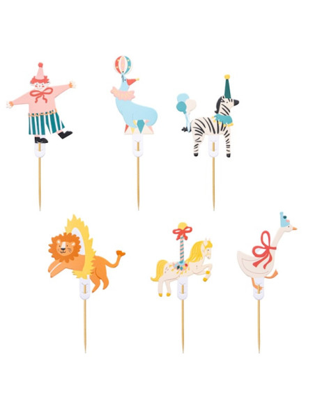 Decorazioni per torte Circo - Articoli per feste - Consegna in Svizzera