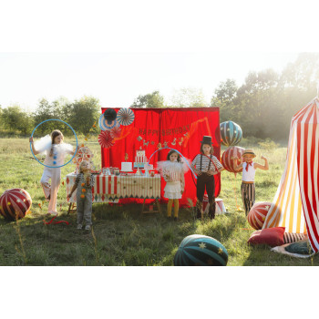 Palloncino Rosso per compleanno Circo - Bellefete.ch - Svizzera - Decorazione di festa Circo 2