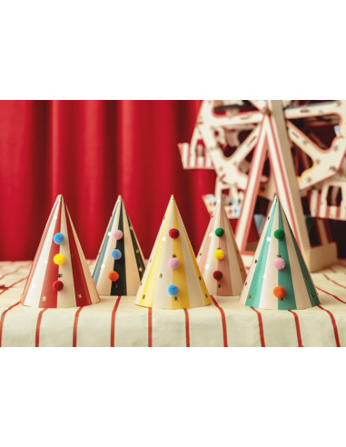 Zirkus-Partyhüte - Unterhaltung für den Kindergeburtstag