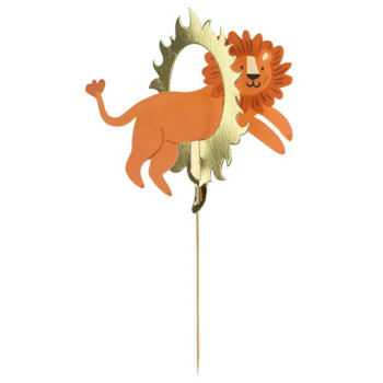 Cake topper Lion Cirque - Décoration pour gâteau - Suisse