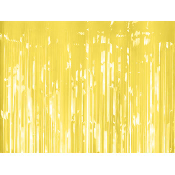 Pastellgelber Partyvorhang