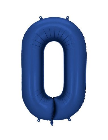 Ballon alu Chiffre "0" Bleu Marine