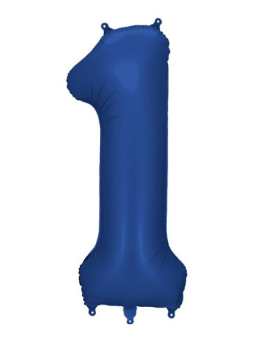 Ballon alu Chiffre "1" Bleu Marine