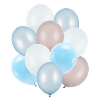 Bouquet di palloncini Mix Blu e Beige - Palloncini da festa - Bellefete.ch