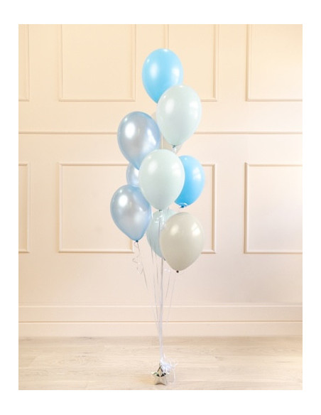 Bouquet di palloncini blu e beige - Palloncini per feste