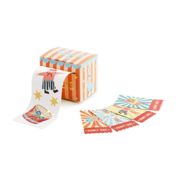 Biglietti d'ingresso e adesivi Circo - Animazione e decorazioni per feste per bambini - Bellefete.ch