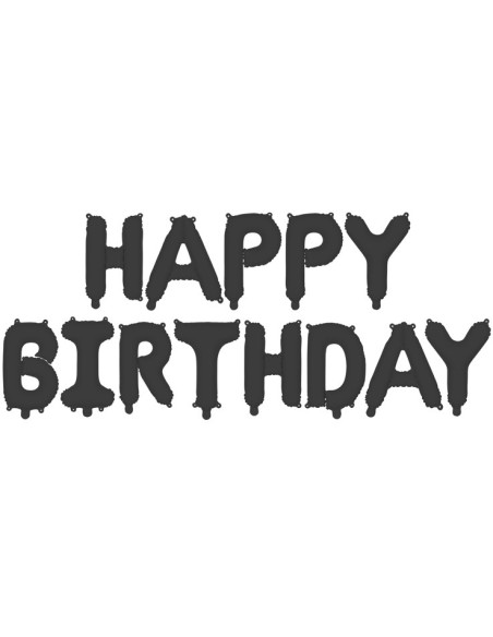 Guirlande de ballons "Joyeux Anniversaire" Noir - Déco d'anniversaire  - Bellefete.ch Guirlande de ballons "Joyeux Anniversaire" Noir - Déco d'anniversaire  - Bellefete.ch