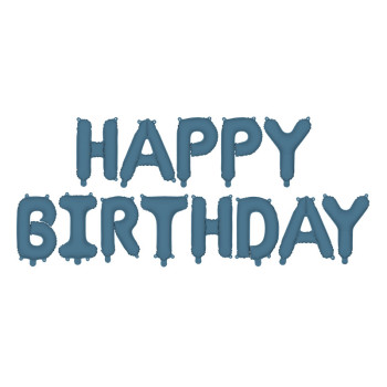 Guirlande de ballons "Joyeux Anniversaire" Bleu Marine - Déco d'anniversaire - Suisse