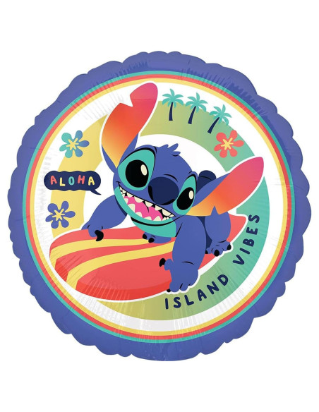 Ballon de fête Stitch Aloha – déco anniversaire tropicale | BelleFete.ch