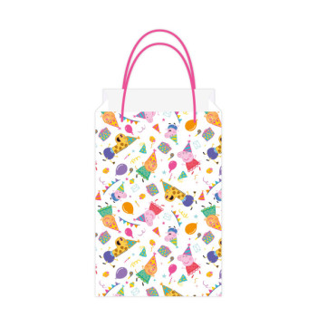 8 Peppa Pig Partytüten aus Papier mit Henkel - Geschenkverpackung und Leckereien - Bellefete.ch