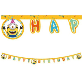 Guirlande d'anniversaire Minions - Bellefete.ch - Déco anniversaire enfants - Suisse 2
