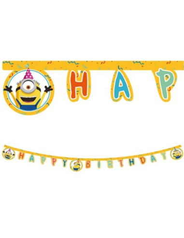 Guirlande d'anniversaire Minions - Déco de fête