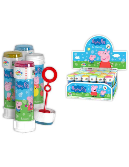Bulles de savon thème Peppa Pig – Cadeau invité anniversaire – Bellefete.ch – Fête enfant – Suisse