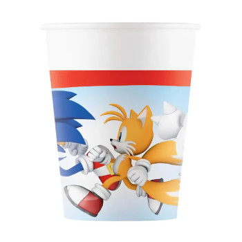 Bicchieri di compleanno Sonic - Bellefete.ch - Svizzera - Stoviglie usa e getta Sonic