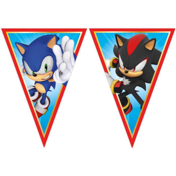 Ghirlanda di compleanno Sonic - Bellefete.ch - Svizzera - Decorazione per feste Sonic