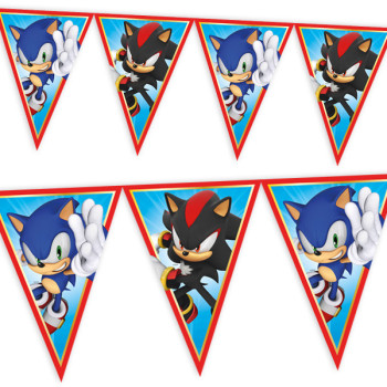 Ghirlanda di compleanno Sonic - Bellefete.ch - Svizzera - Decorazione per feste Sonic 2