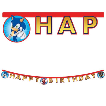 Guirlande d'anniversaire Sonic - Bellefete.ch - Suisse - Déco de fête Sonic