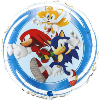 PALLONE IN ALLUMINIO SONIC - BELLEFETE.CH - SVIZZERA - COMPLEANNO SONIC 2