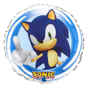 PALLONE IN ALLUMINIO SONIC - BELLEFETE.CH - SVIZZERA - COMPLEANNO SONIC