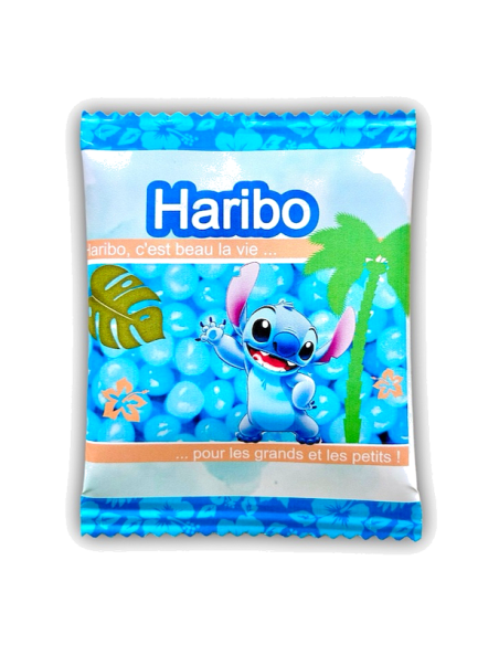 Caramelle blu personalizzate Stitch - Prelibatezze festive - Bellefete.ch - Svizzera