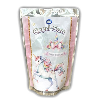 Capri-Sun personalizzato Unicorno – Bustina bevanda compleanno – Festa bambino – Bellefete.ch