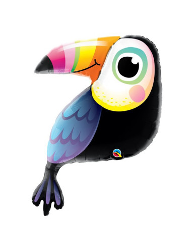 Ballon Toucan Tropical  - Accessoire fête été et anniversaire - Bellefete.ch