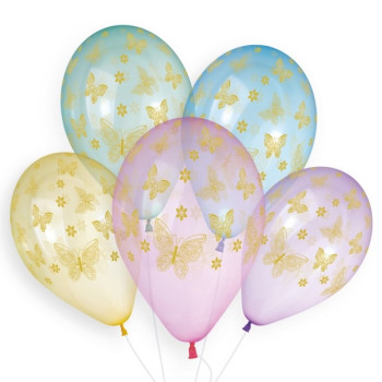 Palloncini in lattice Farfalle Dorate - Palloncini da festa - Bellefete.ch