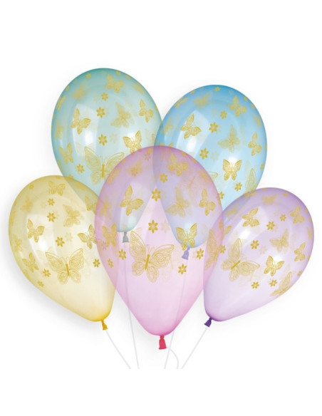 Ballons en latex Papillons Dorés - Ballons de fête - Bellefete.ch