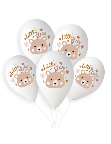 Ballons en latex Ours Boho - Anniversaire enfant Ourson - Bellefete.ch