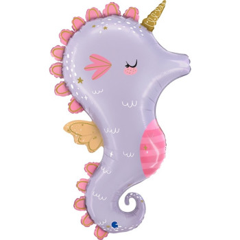 Palloncino a forma di Ippocampo Magico - Decorazione Tema Sirena e Mare - Bellefete.ch