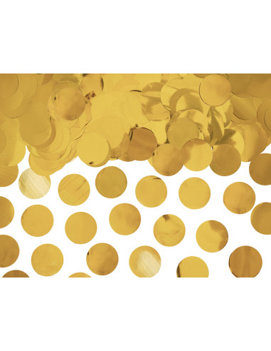 Goldene Konfetti-Kreise - 15 g für Geburtstage, Hochzeiten und Partys - Bellefete.ch