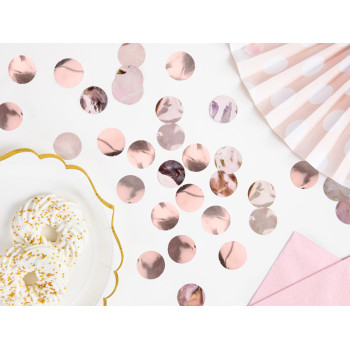 Cercles de Confettis Rose Gold – 15 g pour Anniversaires, Mariages et Fêtes - Bellefete.ch 2