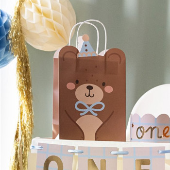 Sac Cadeau avec Motif Ours en Peluche – Emballage Fête et Anniversaire - Bellefete.ch 2