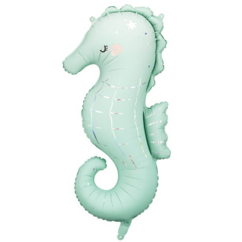 Ballon Aluminium en Forme d’Hippocampe – Idéal Fêtes et Événements Marins - Bellefete.ch